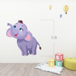 пвц фигура детски слон стенна декорация
