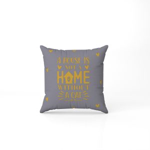 възглавница a home is not a home without a cat